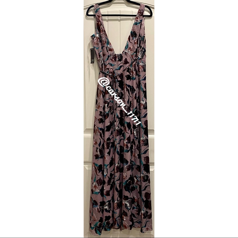 NWT BHLDN Sancia Velvet Burnout Wrap Dress 2 - Picture 11 of 11